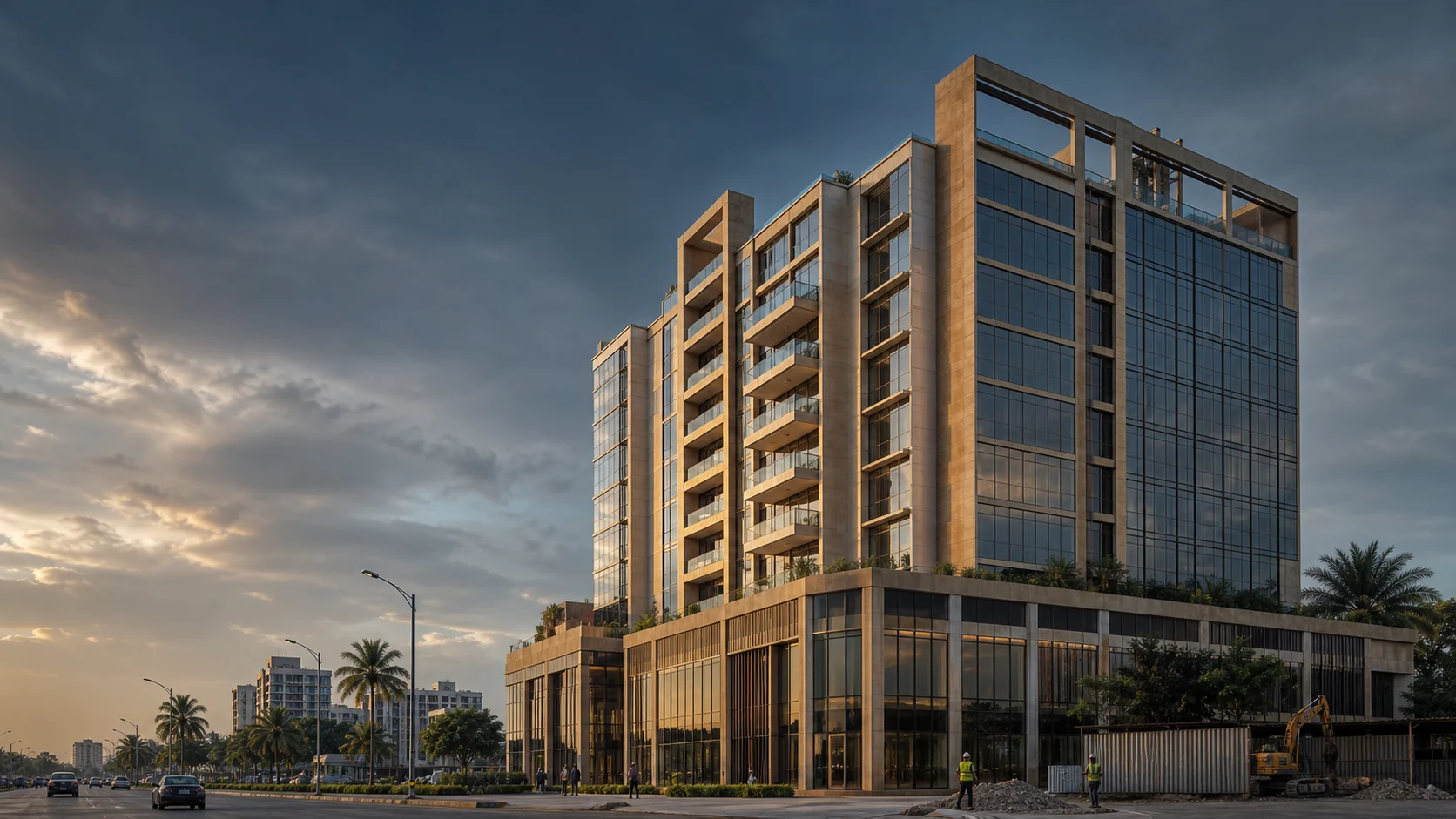 Bâtiment moderne réalisé par Xinshun à Kinshasa